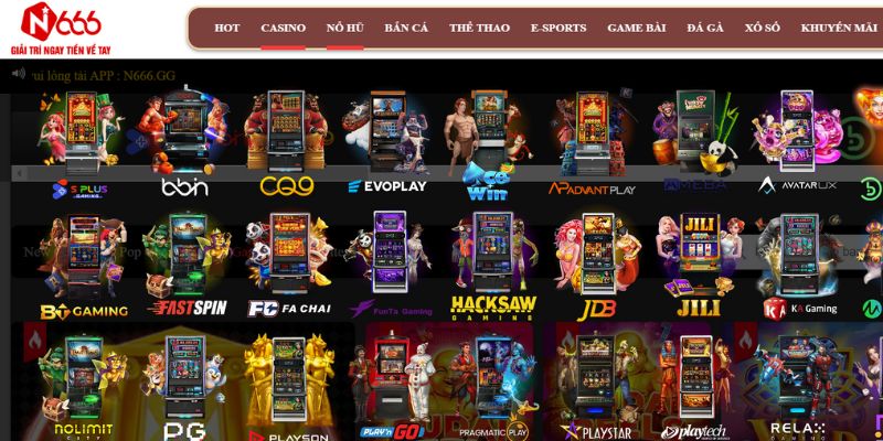 Các sảnh game Nổ Hũ N666 được ưa chuộng nhất