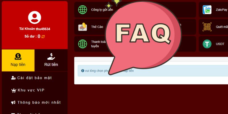 CÂU HỎI THƯỜNG GẶP 3 Câu hỏi thường gặp N666 với mọi quy trình nạp rút tiền năm 2024